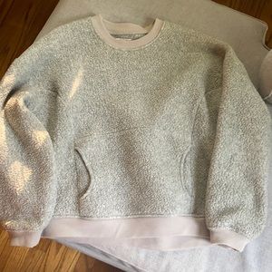 Madewell Sherpa crewneck sweatshirt
